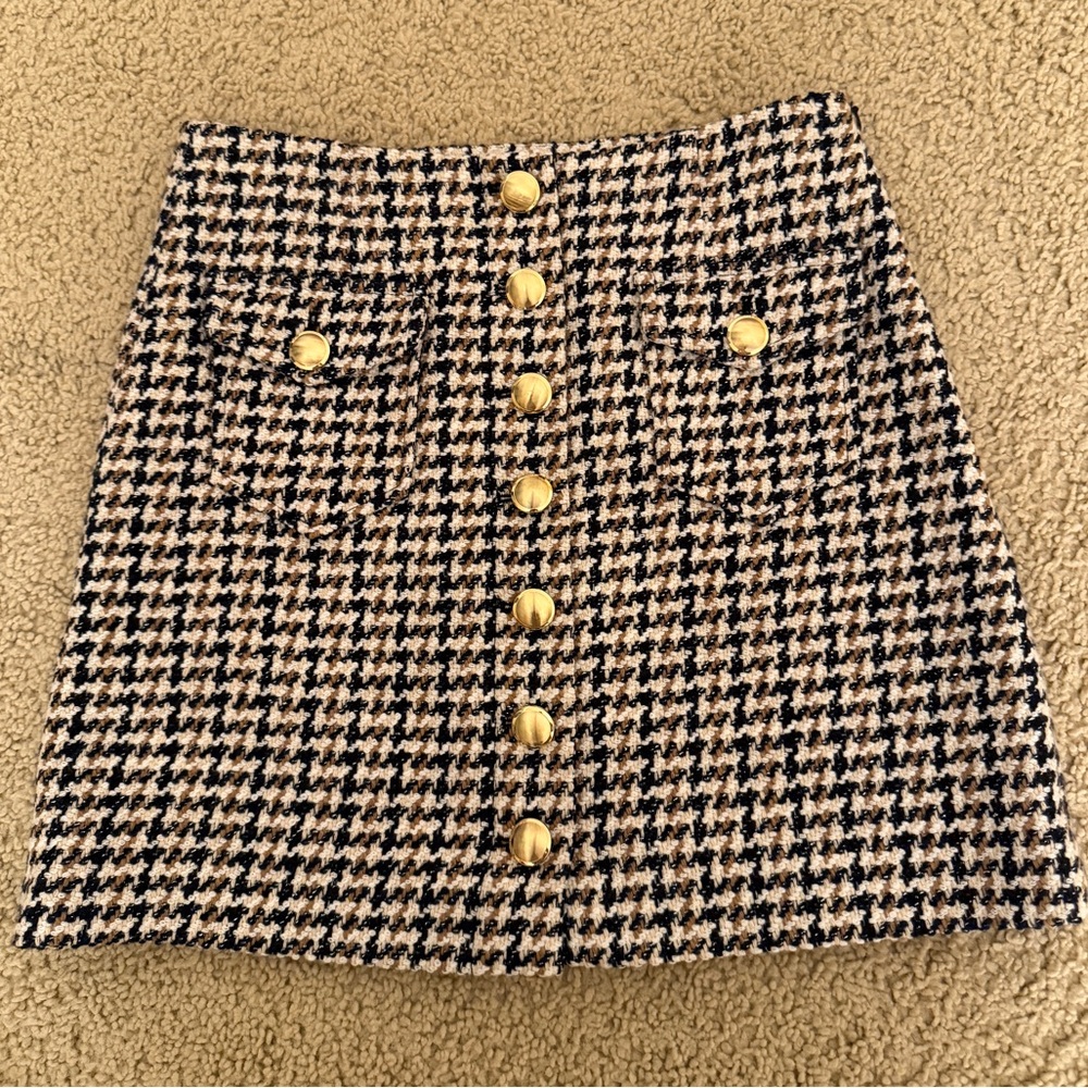 Intermix Tweed print mini skirt
